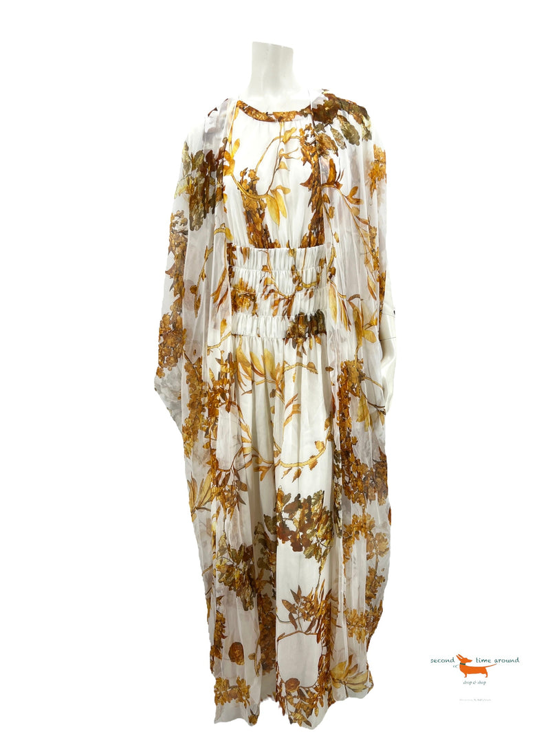 Chanel Silk Chiffon Dress  with overcoat