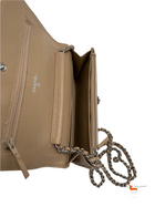 Chanel Wallet on Chain 2018 Woc Beige Caviar Leather Cross Body Bag
