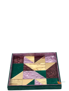 Edie Parker  Acrylic Square Tray Handmade in America Each  Piece is Unique