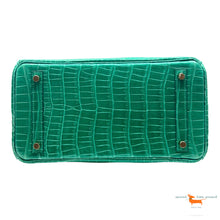 Hermes Birkin 30 Vert Jade Porosus Crocodile Limited Edition Bag