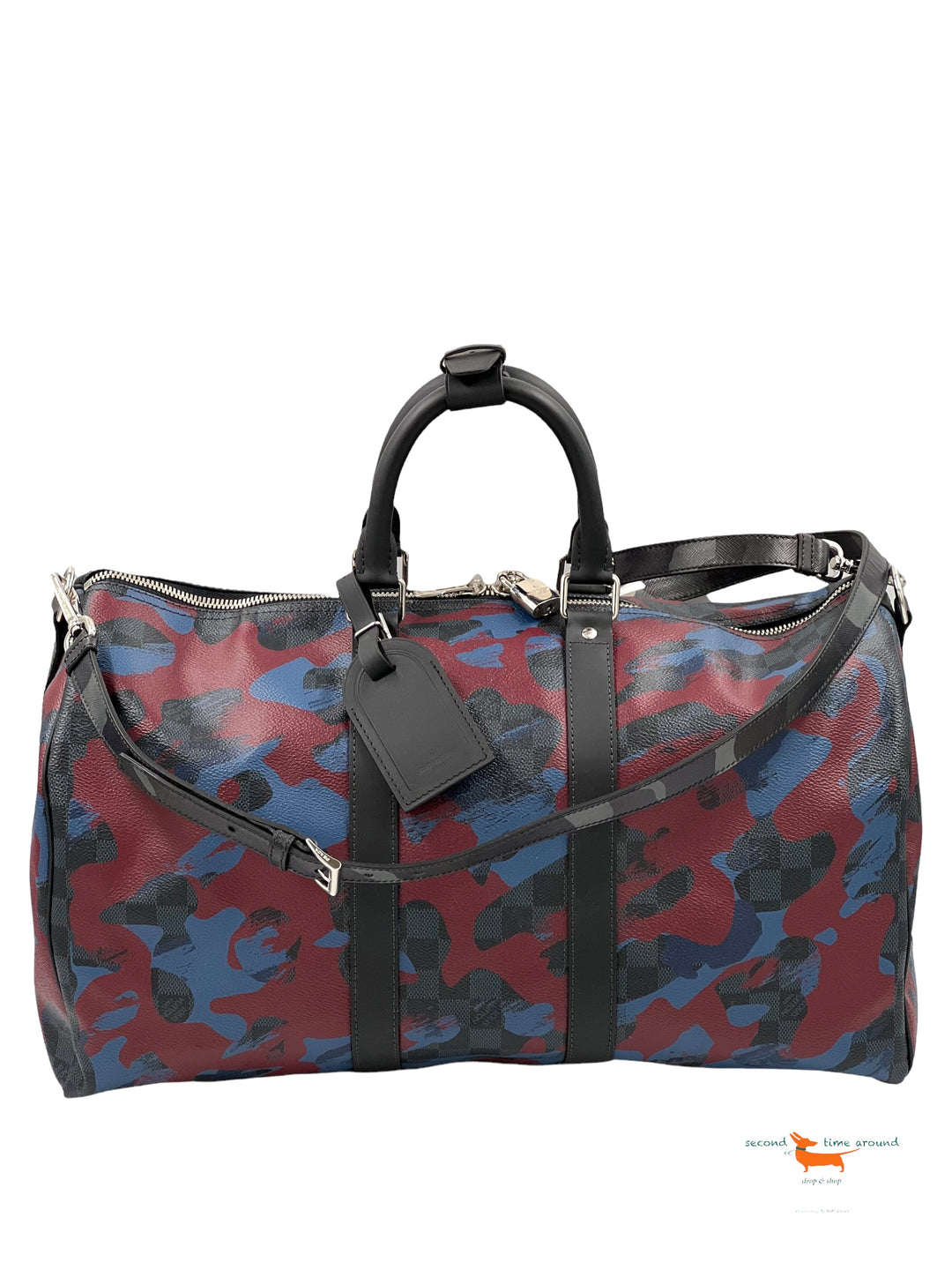Louis Vuitton Keepall Bandouliere Damier Cobalt Camouflage 45 bag