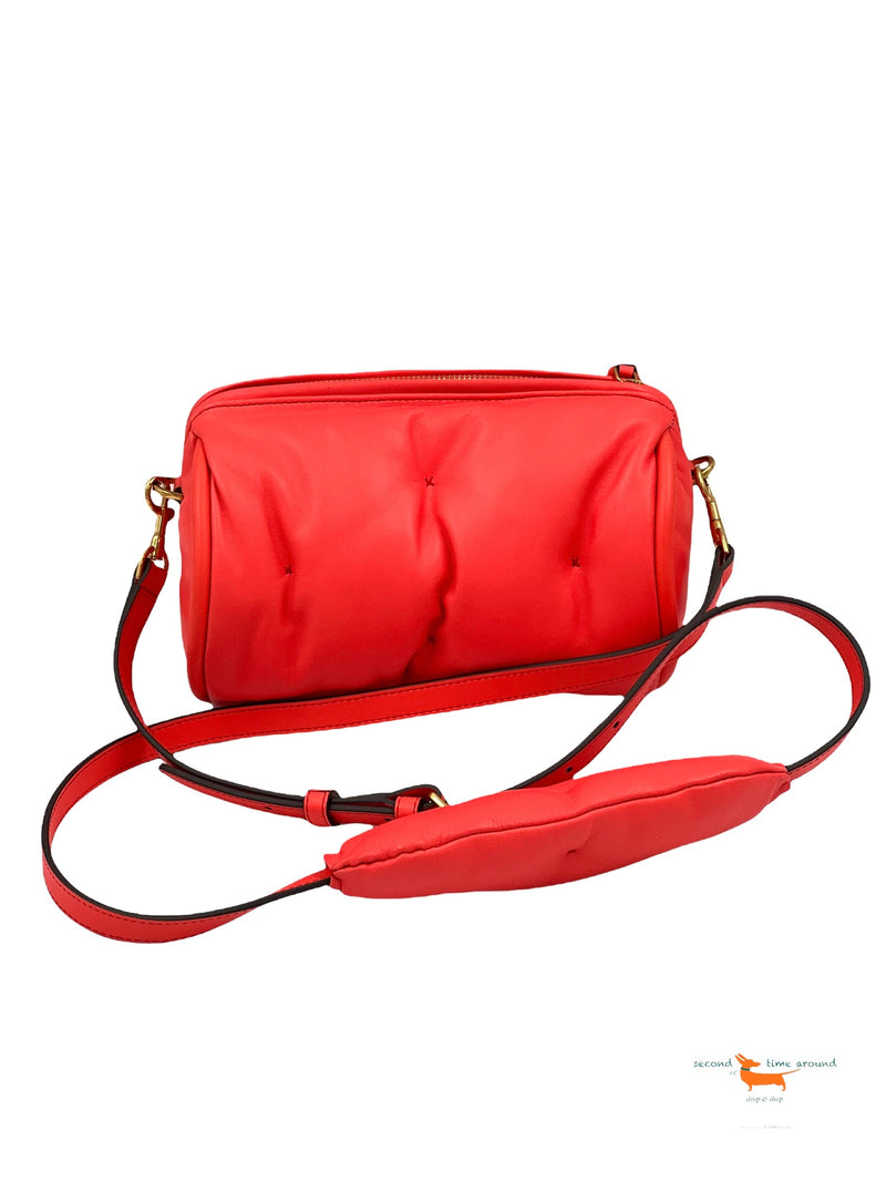 Anya Hindmarch Salmon Leather Chubby Barrel Crossbody Bag