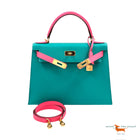 Hermes Kelly II Sellier 28 Veau Epsom Bleu Paon Limited Edition Bag