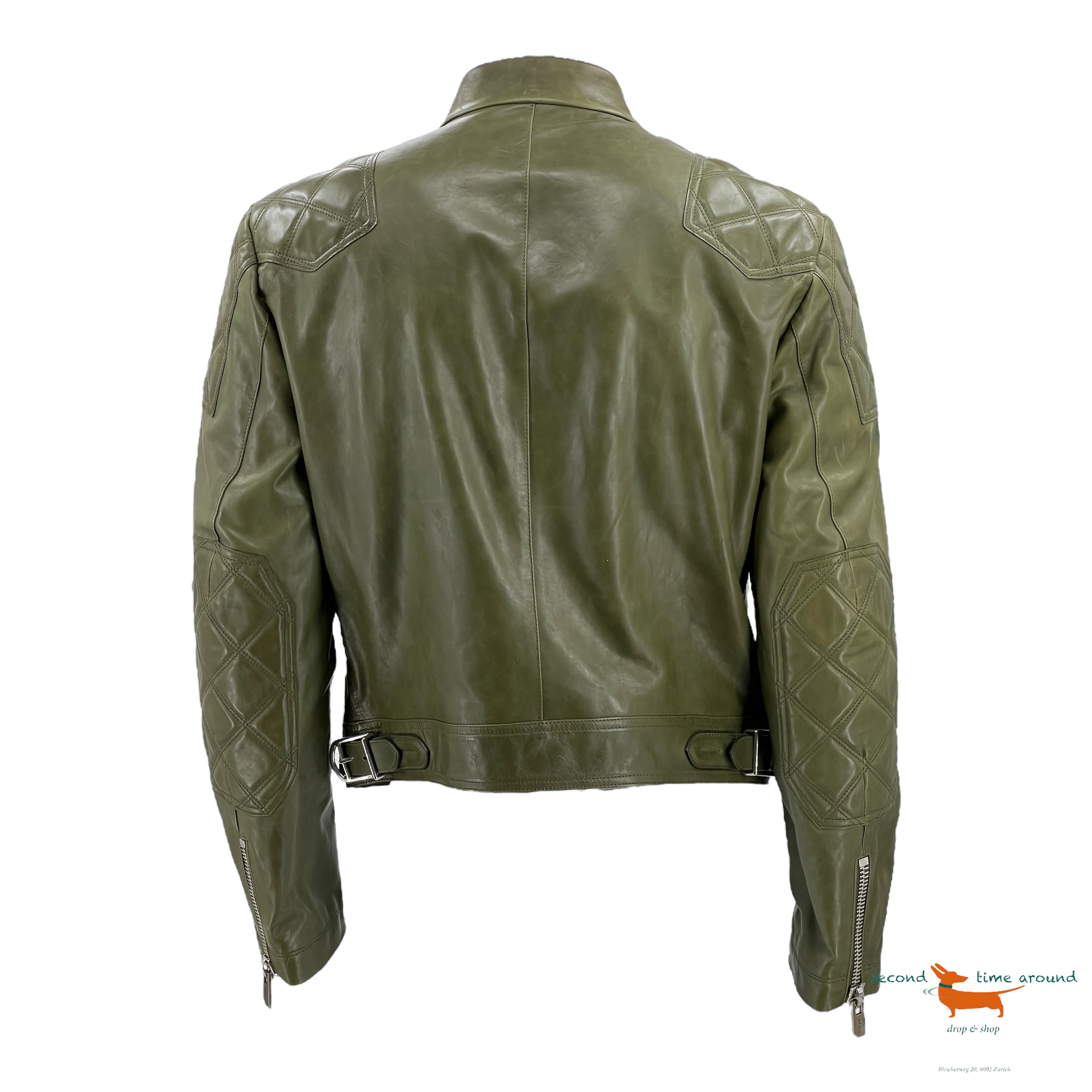 Bally Leather Biker Jacket