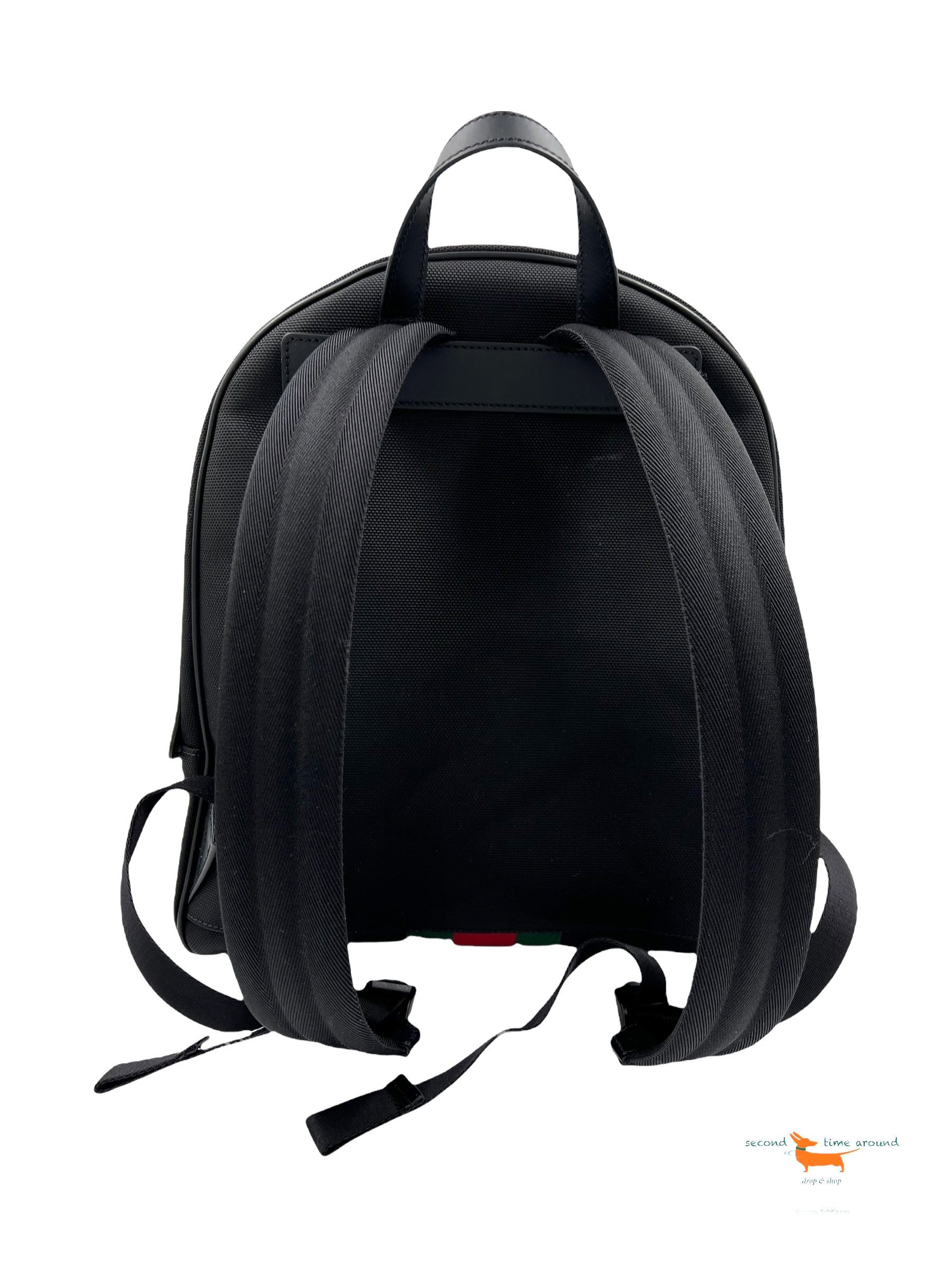 Gucci Black Canvas Backpack