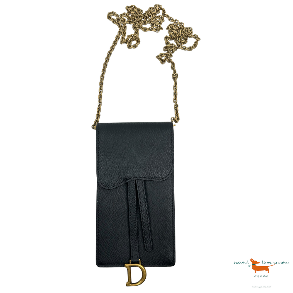 Christian Dior Vertical Saddle Phone Pouch Bag