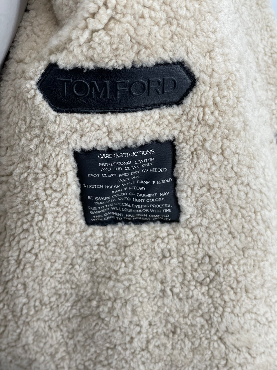 Tom Ford Denim Jacket with Shearling Lining