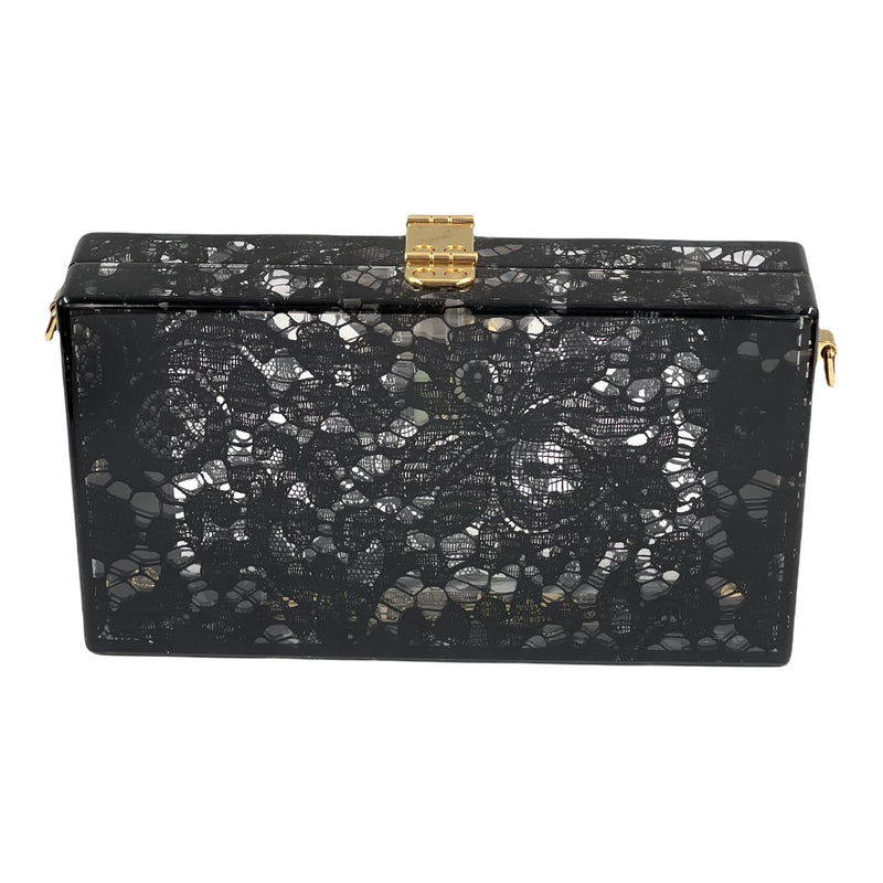 Dolce Gabbana Clutch Dolce Box - plexiglass / lace