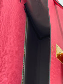 Hermes Kelly Retourne 32 Epsom Leather Rose Azalee Bag Rare