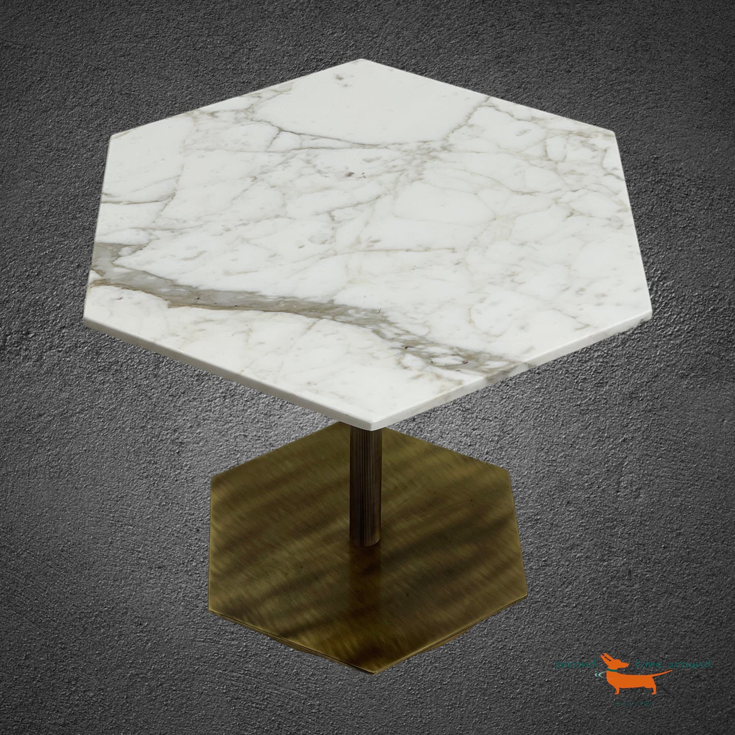 Marioni Ted Table with Marble Top