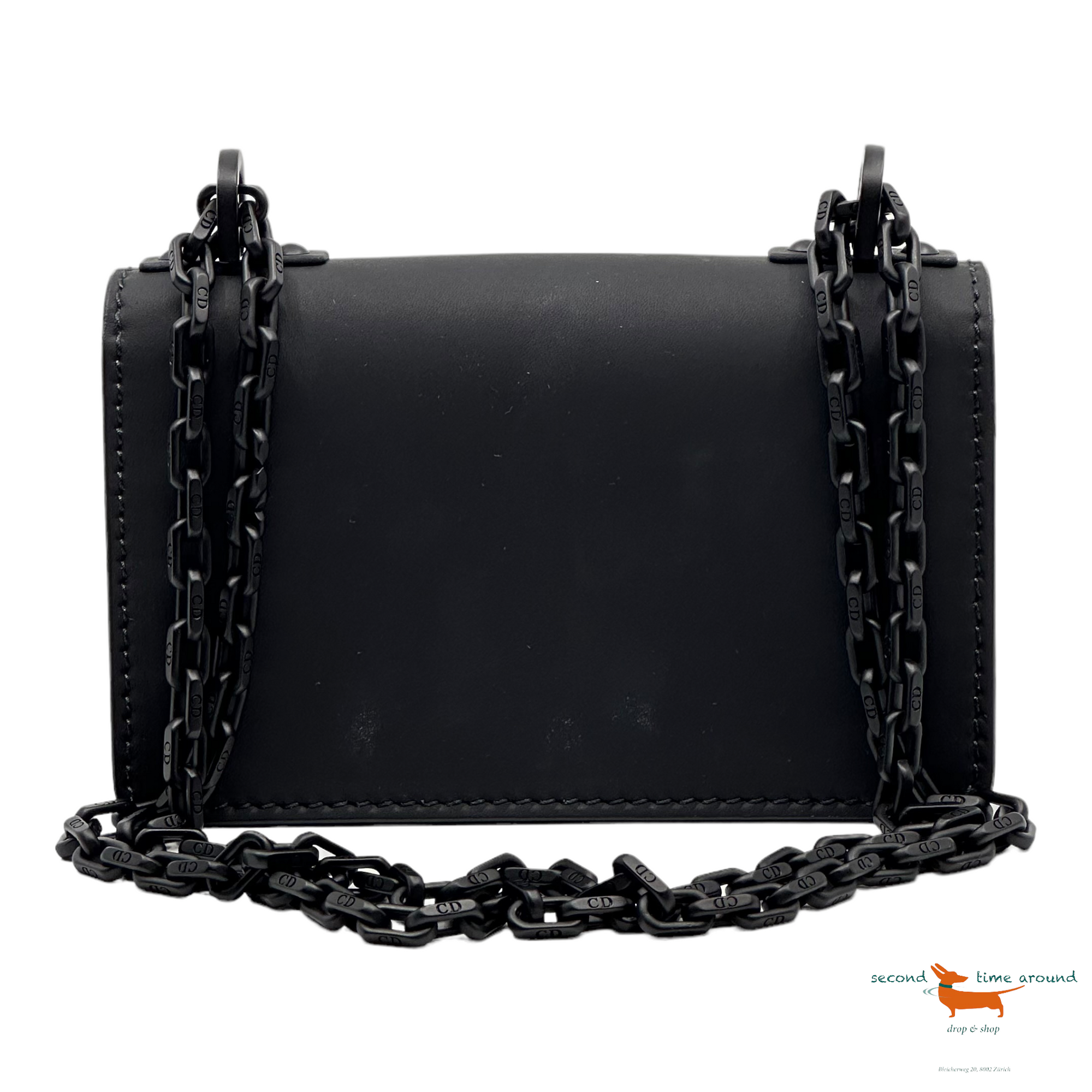 Christian Dior Ultra Matte J'Adior Flap Bag Matte Calfskin Black