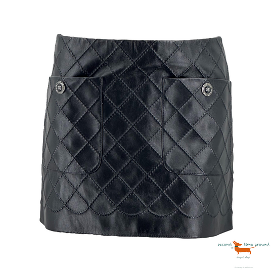 Chanel Leather Skirt