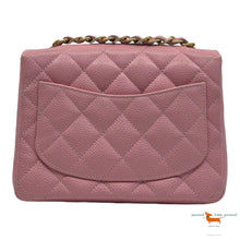 Chanel Classic Single Flap Mini Square Pink Caviar Bag
