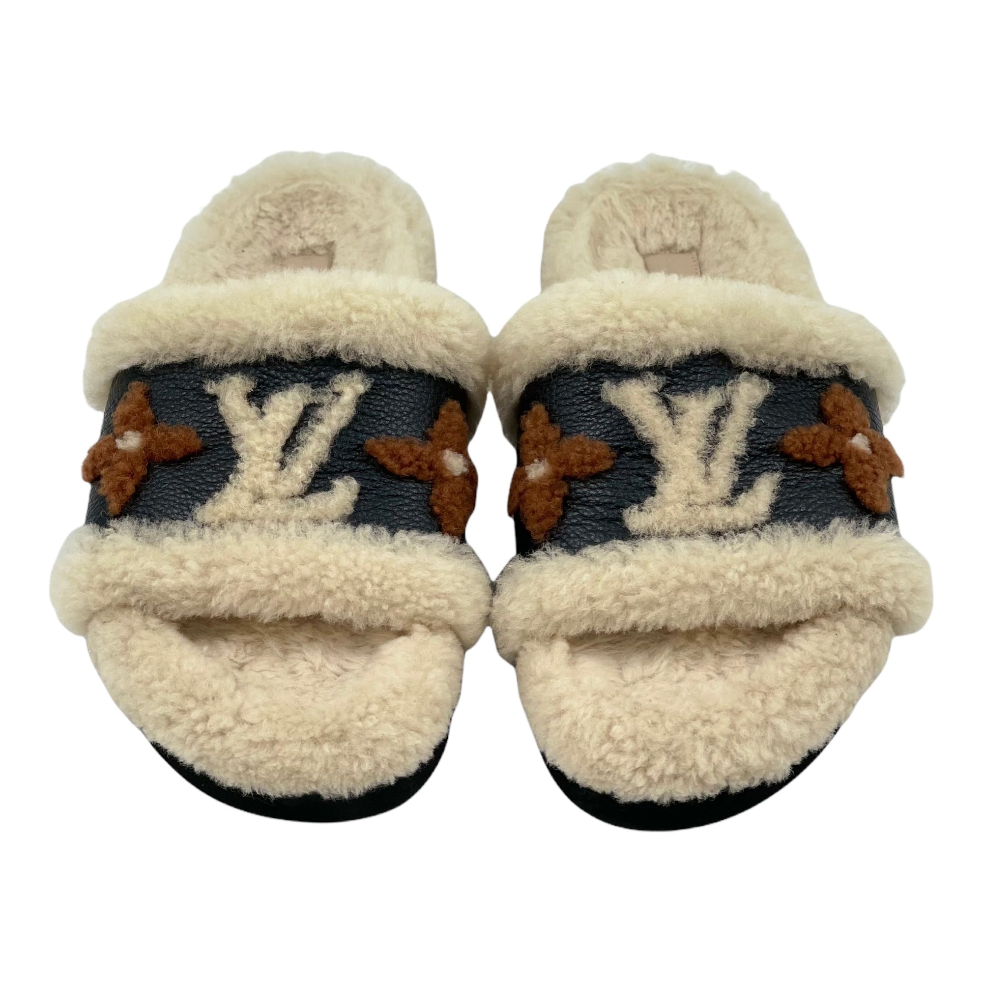 Louis Vuitton Shearling Calfskin Paseo Flat Comfort Mule