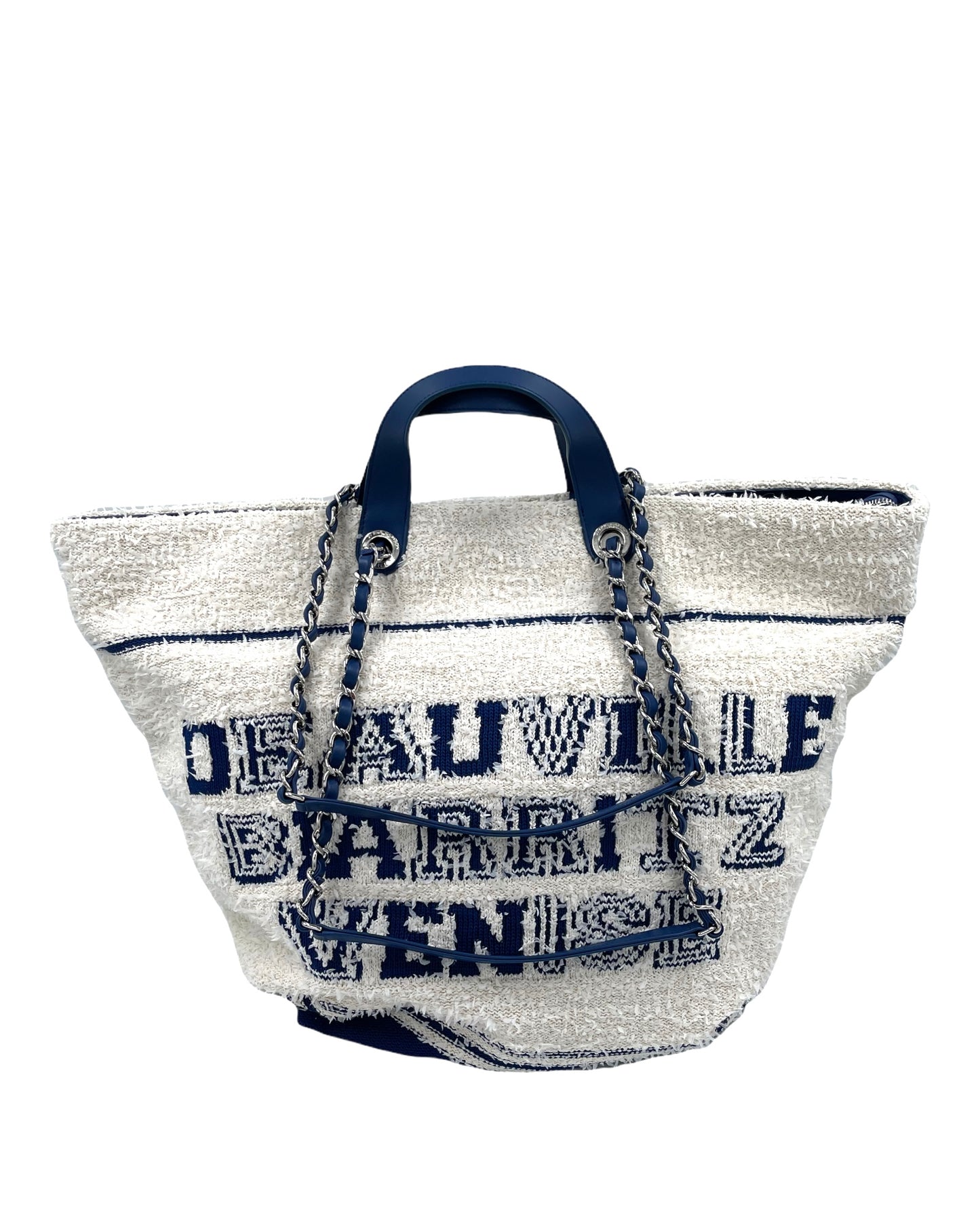 Chanel Deauville Venise Biarritz Shopping Tote Terry Cloth Large