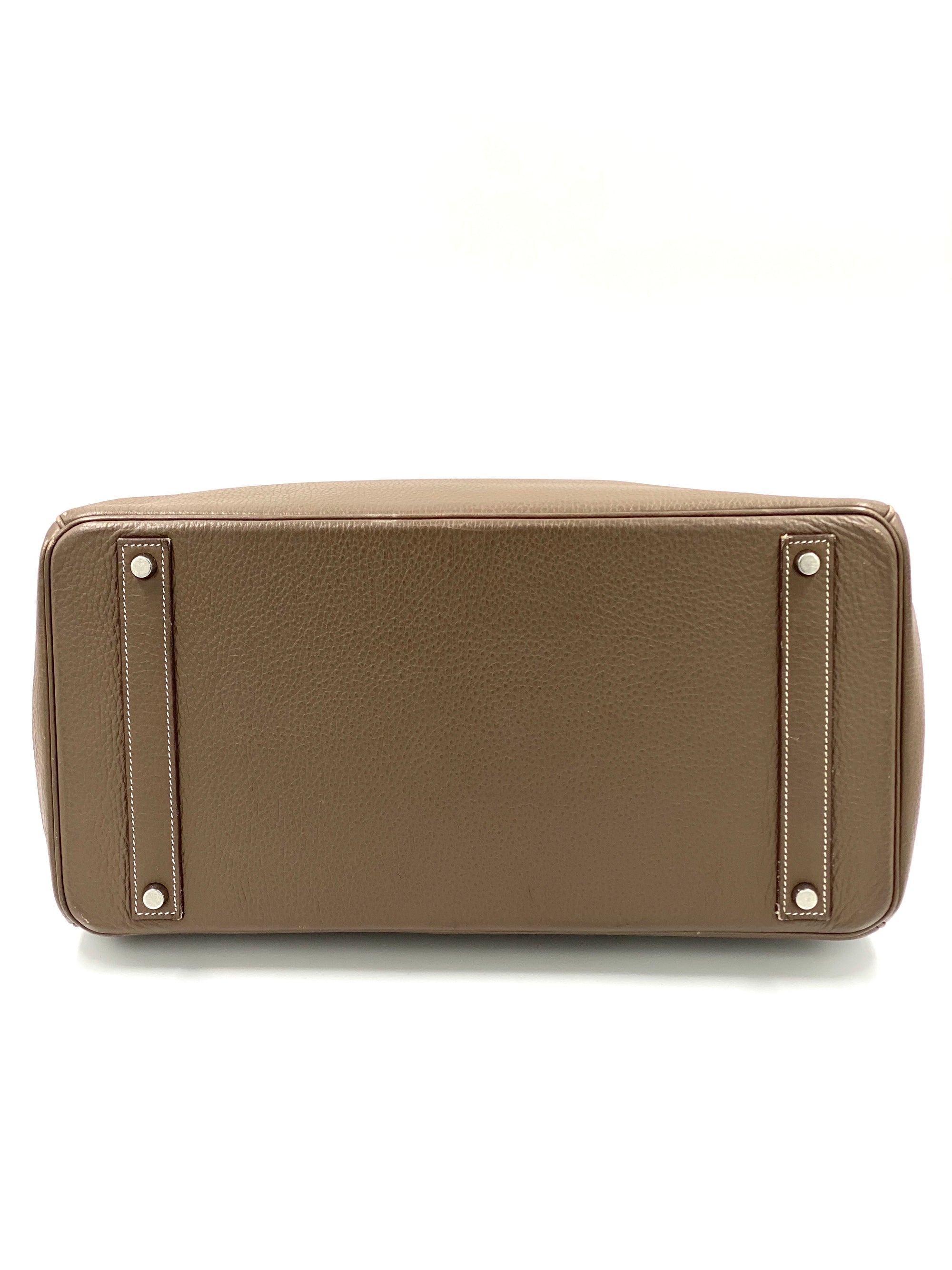 Hermes Birkin Togo Leder Etoupe 40 Cm Bag