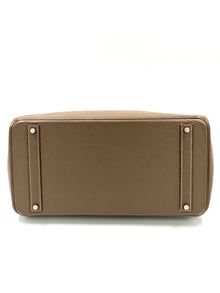 Hermes Birkin Togo Leder Etoupe 40 Cm Bag