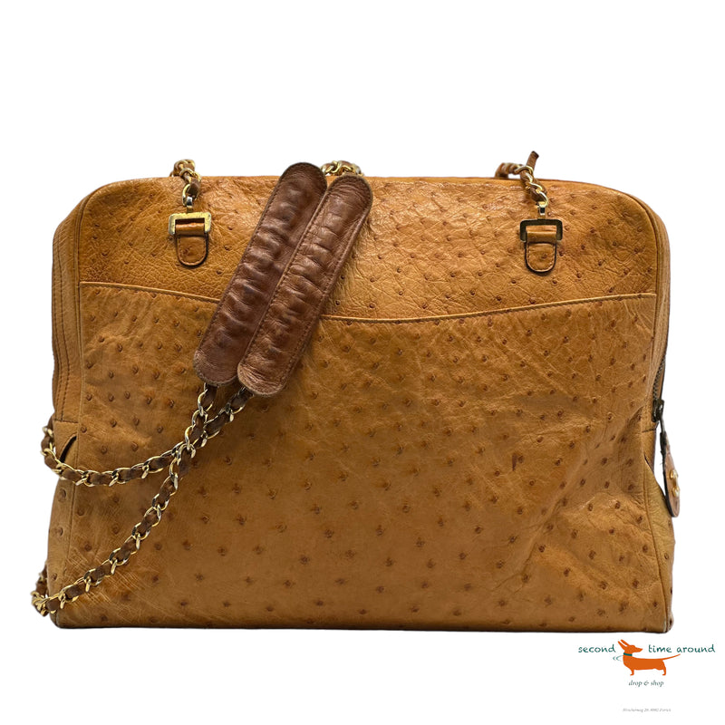 Chanel Ostrich leather bag