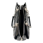 Christian Dior Patent Cannage Dior Soft Shopping Tote Bag