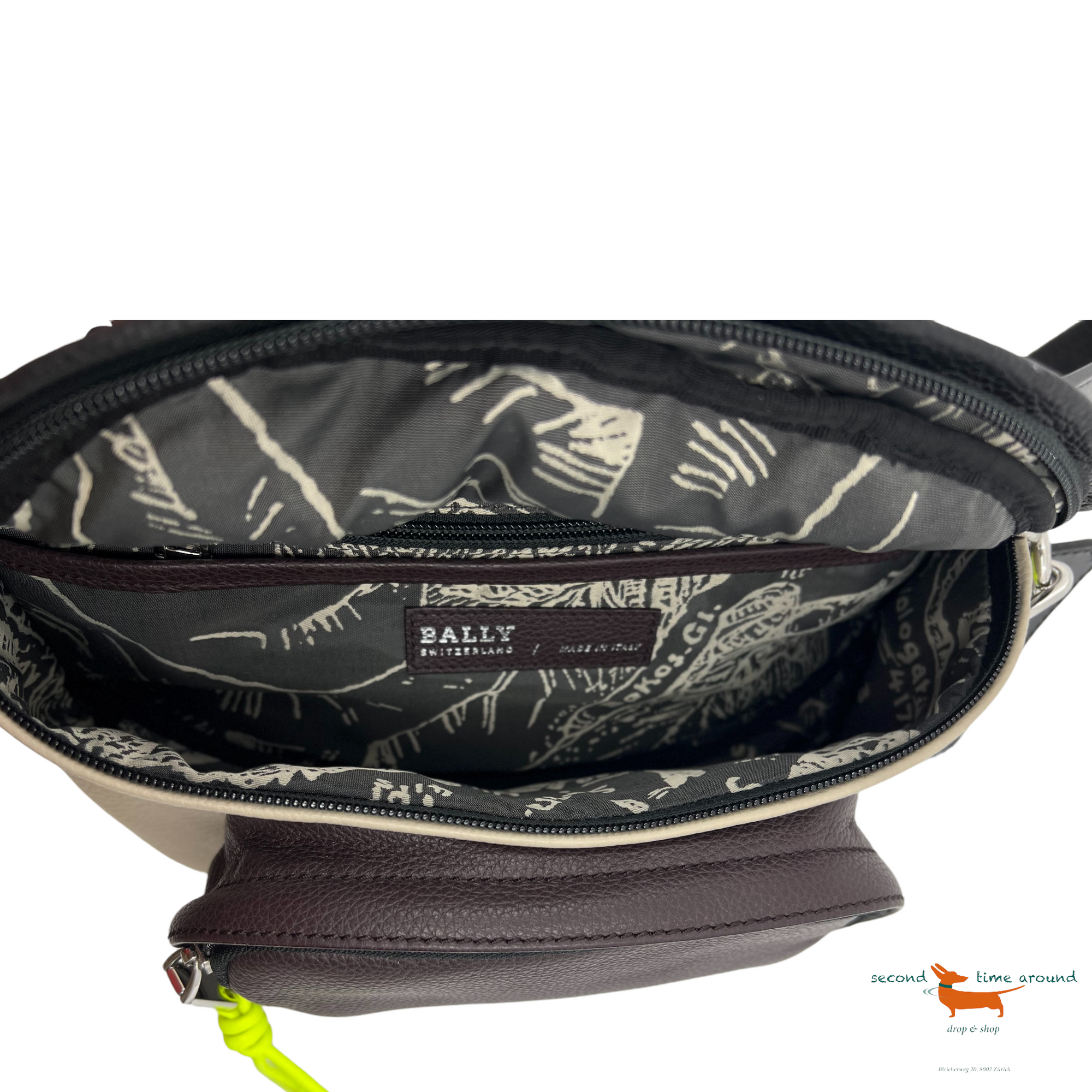 Bally Mens Sully Leather Bum Bag