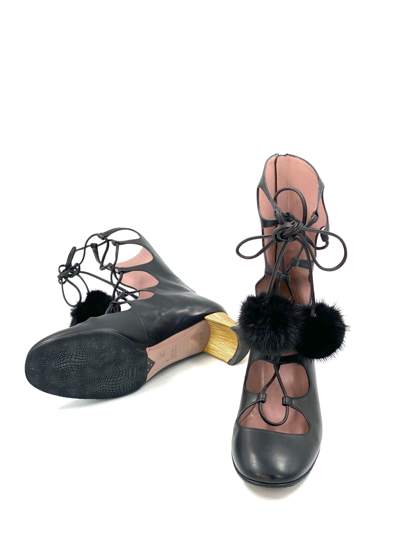 Gucci Ankle-Boots Heloise aus Leder in schwarz