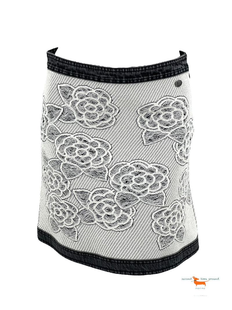 Chanel White Black  Denim Costume