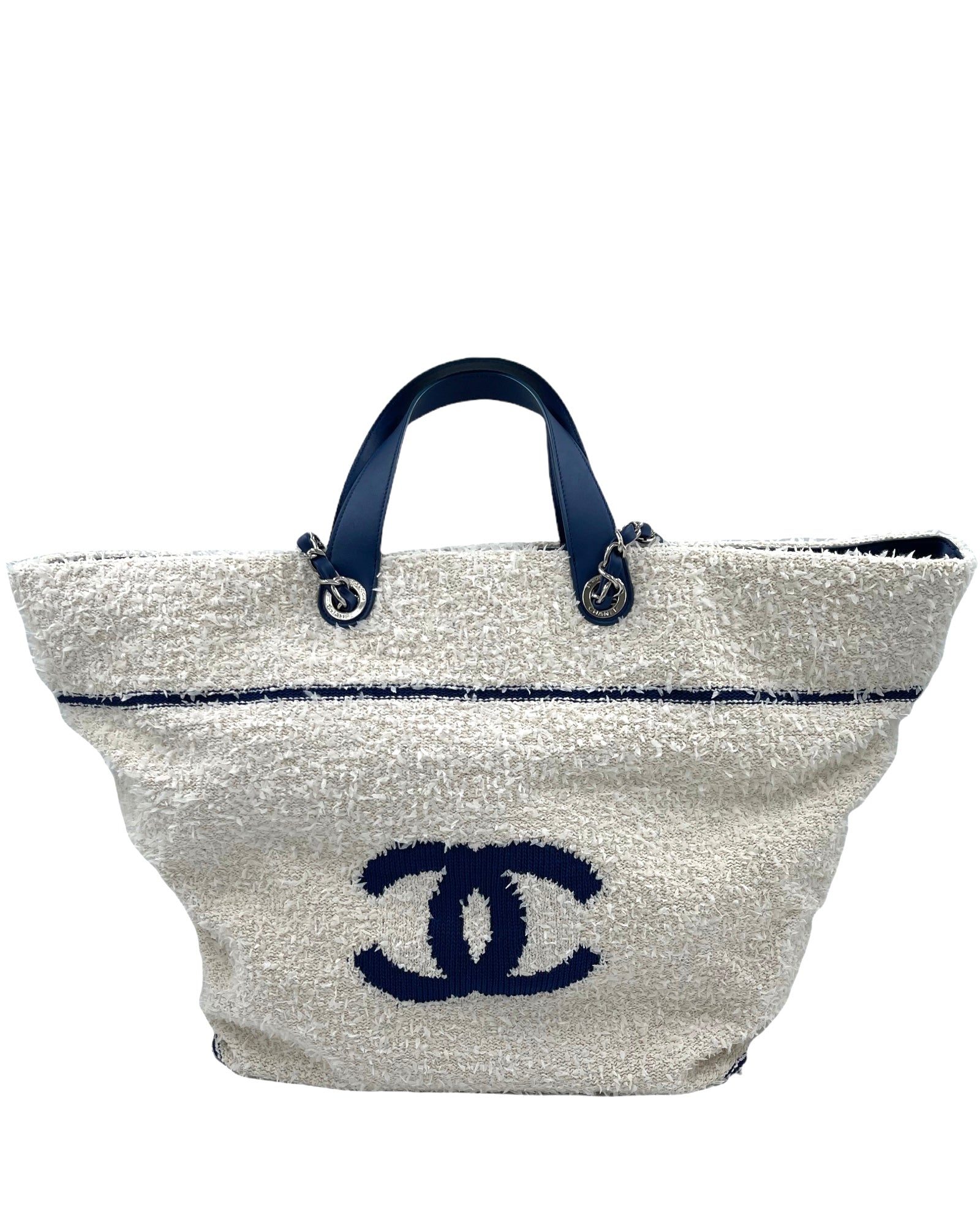 Chanel Deauville Venise Biarritz Shopping Tote Terry Cloth Large