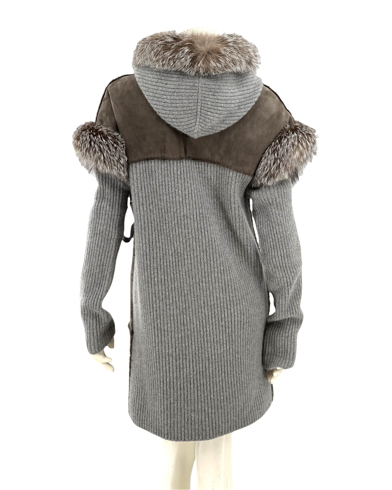 ‪ Fabiana Filippi Mantel Leder Cashmire