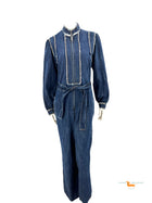 Christian Dior Blue Denim Jeans Jumpsuits