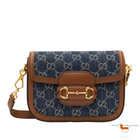 Gucci Horsebit 1955 Denim Cross Bidy Bag