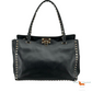Valentino Leather Shopper Rockstud Medium Bag