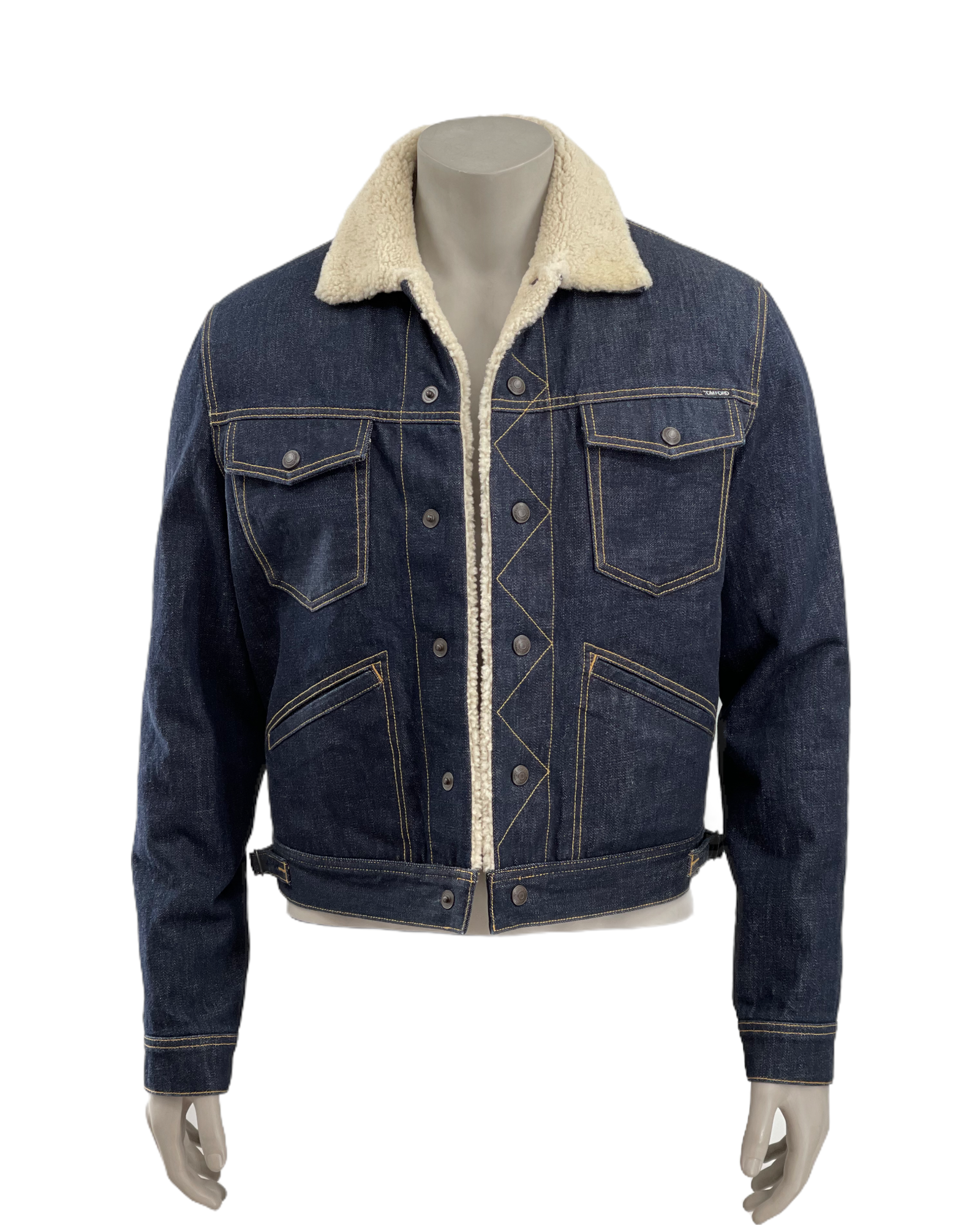 Tom Ford Denim Jacket with Shearling Lining