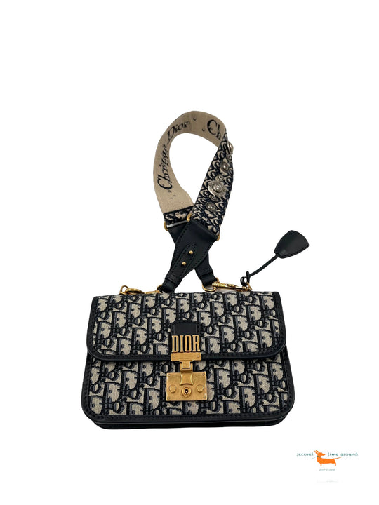 Christian Dior DiorAddict Monogram Oblique Canvas Flap Bag