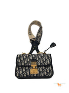 Christian Dior DiorAddict Monogram Oblique Canvas Flap Bag