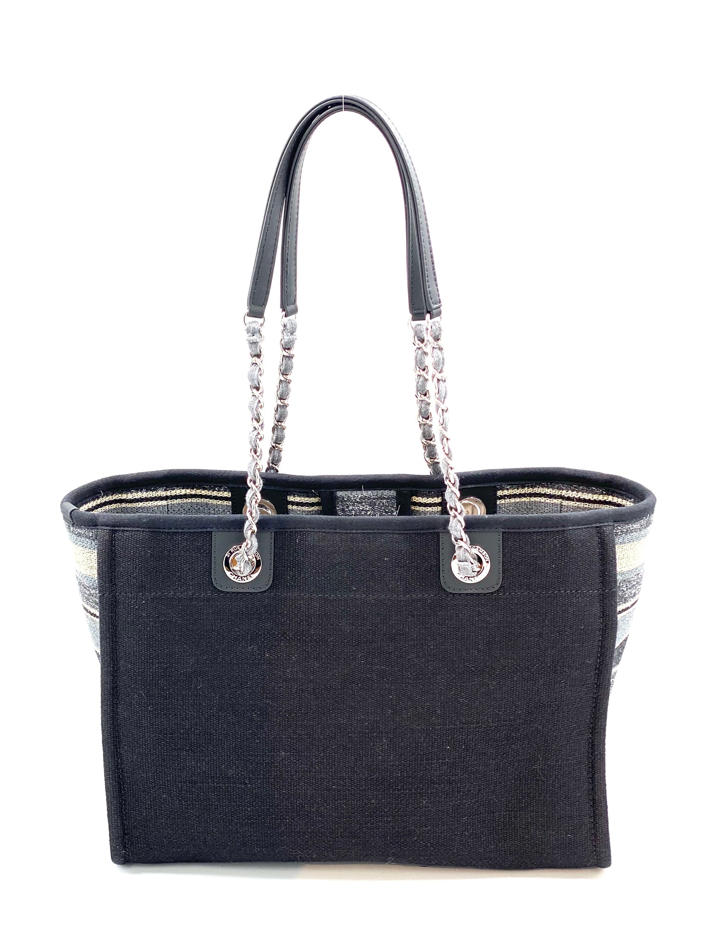 Chanel Deauville dunkelblau Tote Bag
