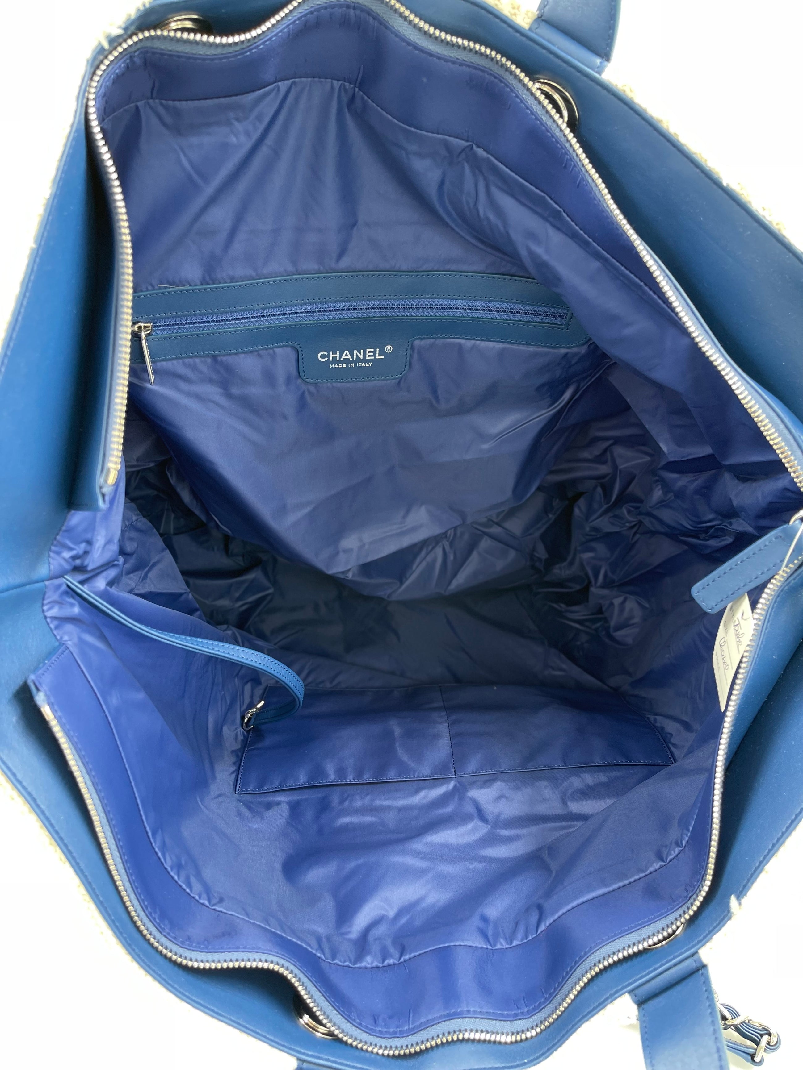 Chanel Deauville Venise Biarritz Shopping Tote Terry Cloth Large