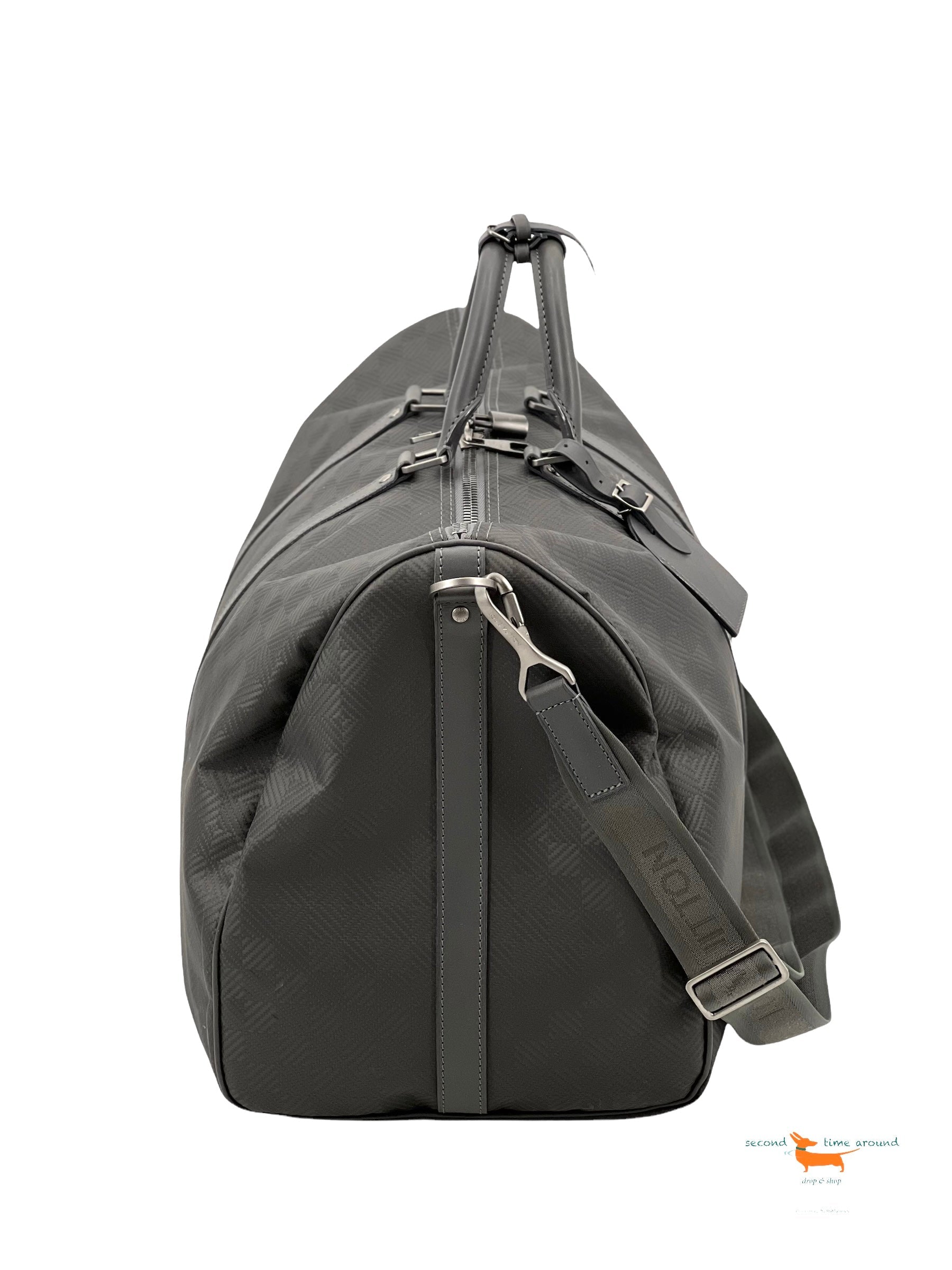 Louis Vuitton Damier Keepall  Bandouliere 55 Carbon Bag