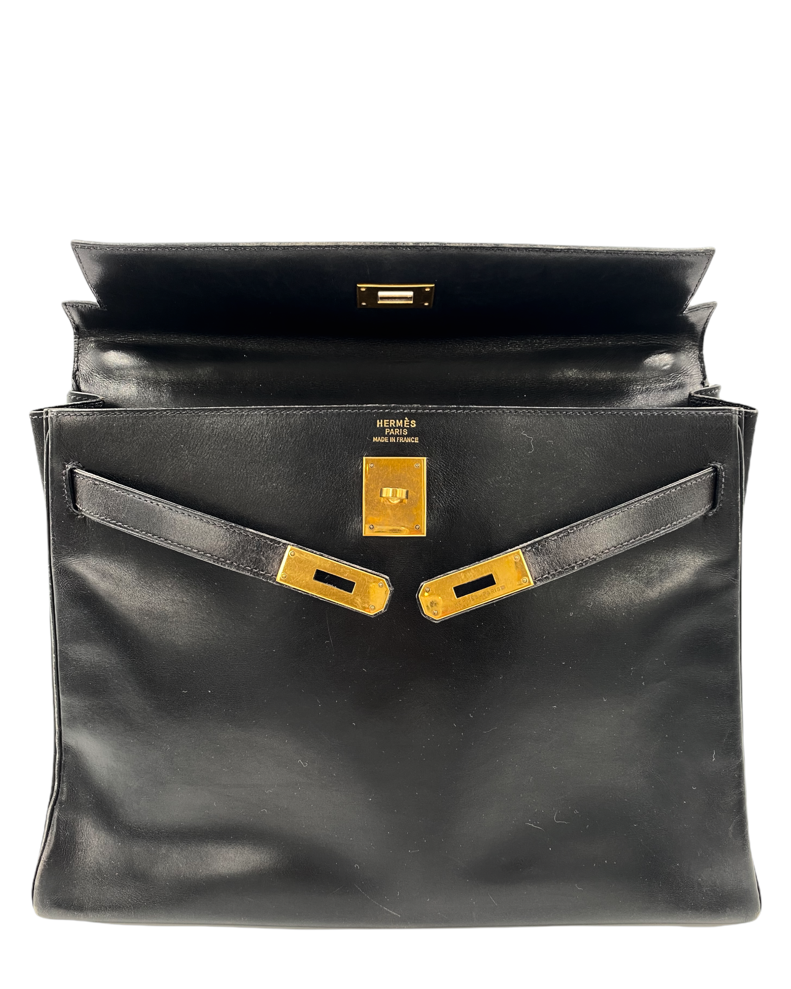 Hermes Kelly Box Leder 35 Bag