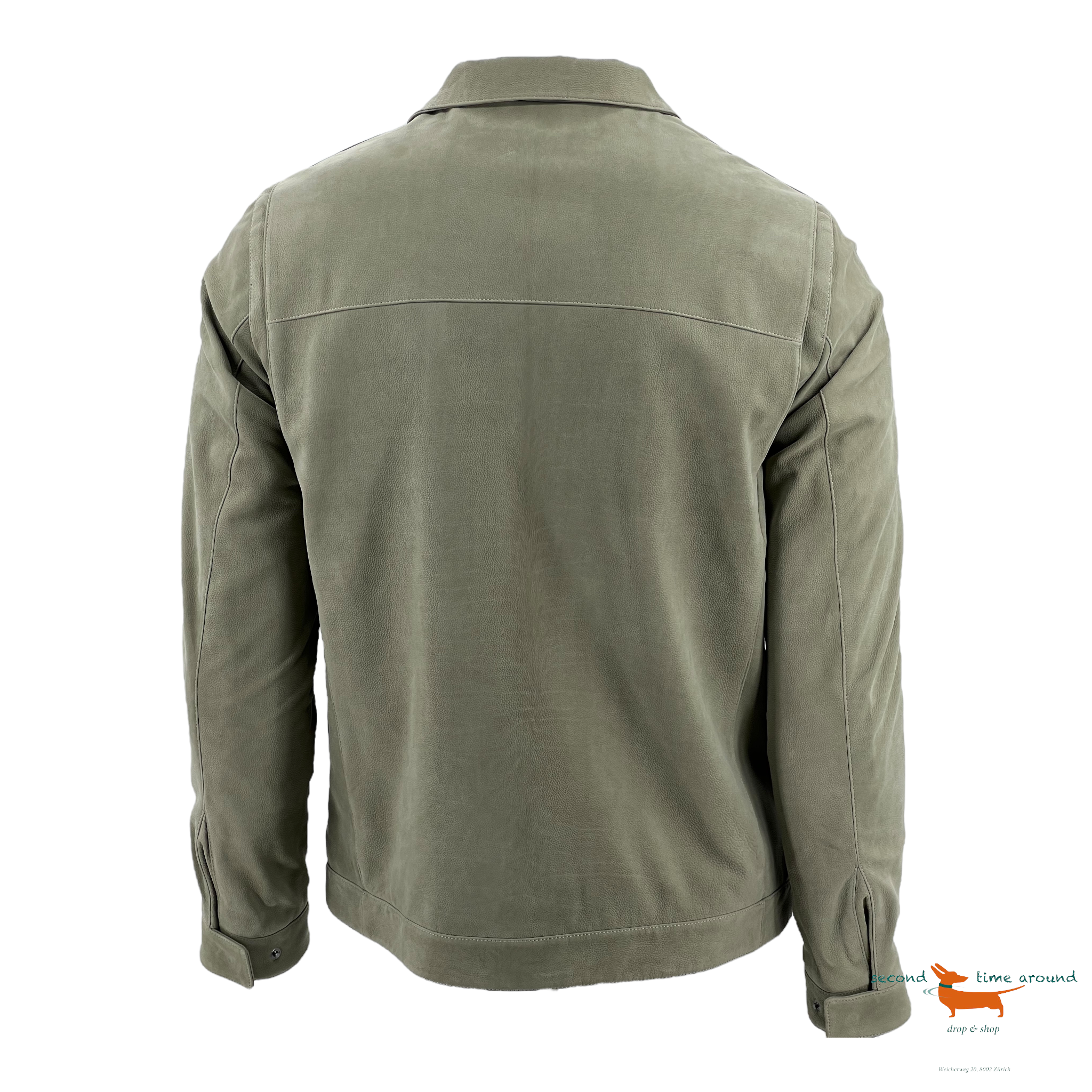 Loro Piana Grained Nabuk Leather  Bomber Jacket