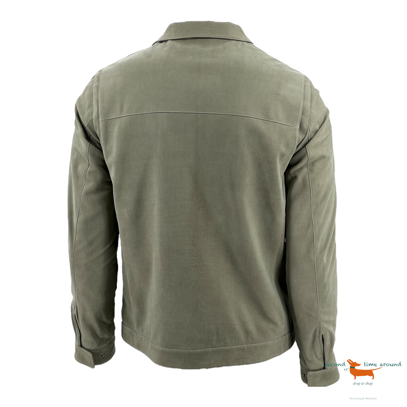 Loro Piana Grained Nabuk Leather  Bomber Jacket