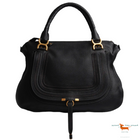 Chloé Marcie Black Leather Bag Large