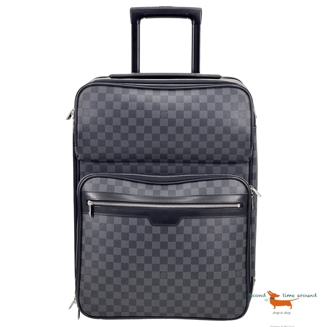 Louis Vuitton Pegase Business Luggage Damier Graphite 55 Trolley