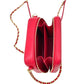 Chanel Filigree Vanity Clutch With Chain Quilted Caviar Gold-tone Red