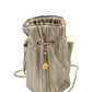 Chanel Gold Leather Coco Pleats Small Backpack Bag