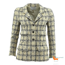 Chanel Black and White Tweed Jacket