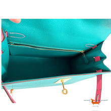 Hermes Kelly II Sellier 28 Veau Epsom Bleu Paon Limited Edition Bag