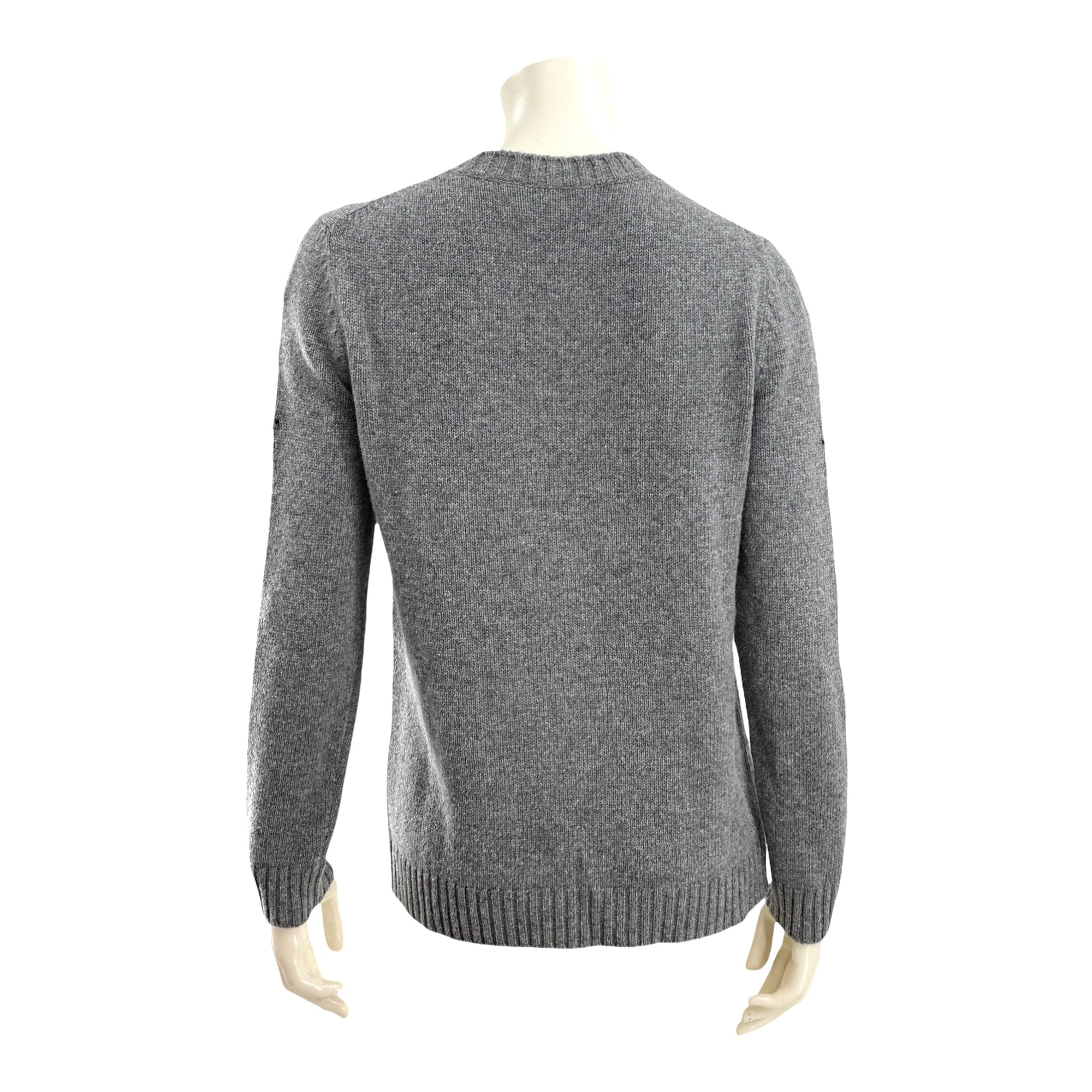 Prada Floral Wool-Intarsia Pullover