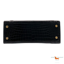 Hermes Rare Vintage Drag Bag in Lisse Niloticus Crocodile GHW