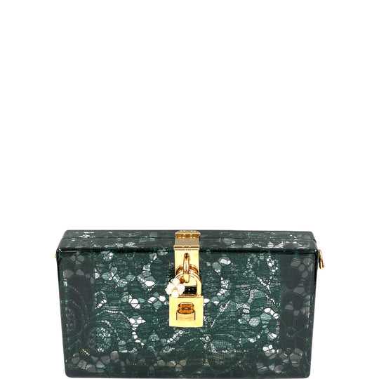 Dolce Gabbana Clutch Dolce Box - plexiglass / lace
