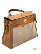 Hermes Kelly 35 Vintage Canvas & Leather